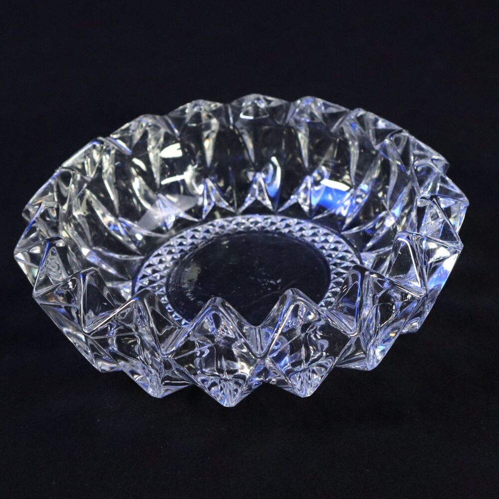 Crystal Ashtray KIG MALAYSIA CLEAR HEAVY GLASS